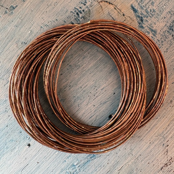 Gold-Tone 43 Interlocking Bangle Bracelets - Picture 8 of 9